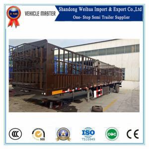 3 Axle Stake Truck Trailer For 80ton Cargo Transport